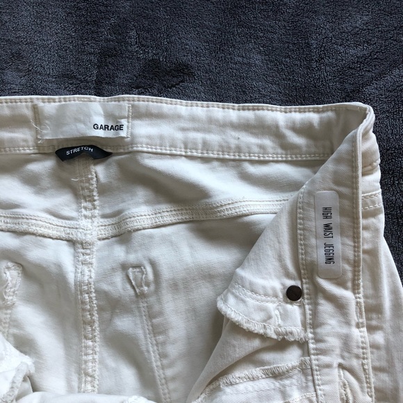NWOT garage ripped white high waist jeans size 6 - Picture 5 of 5